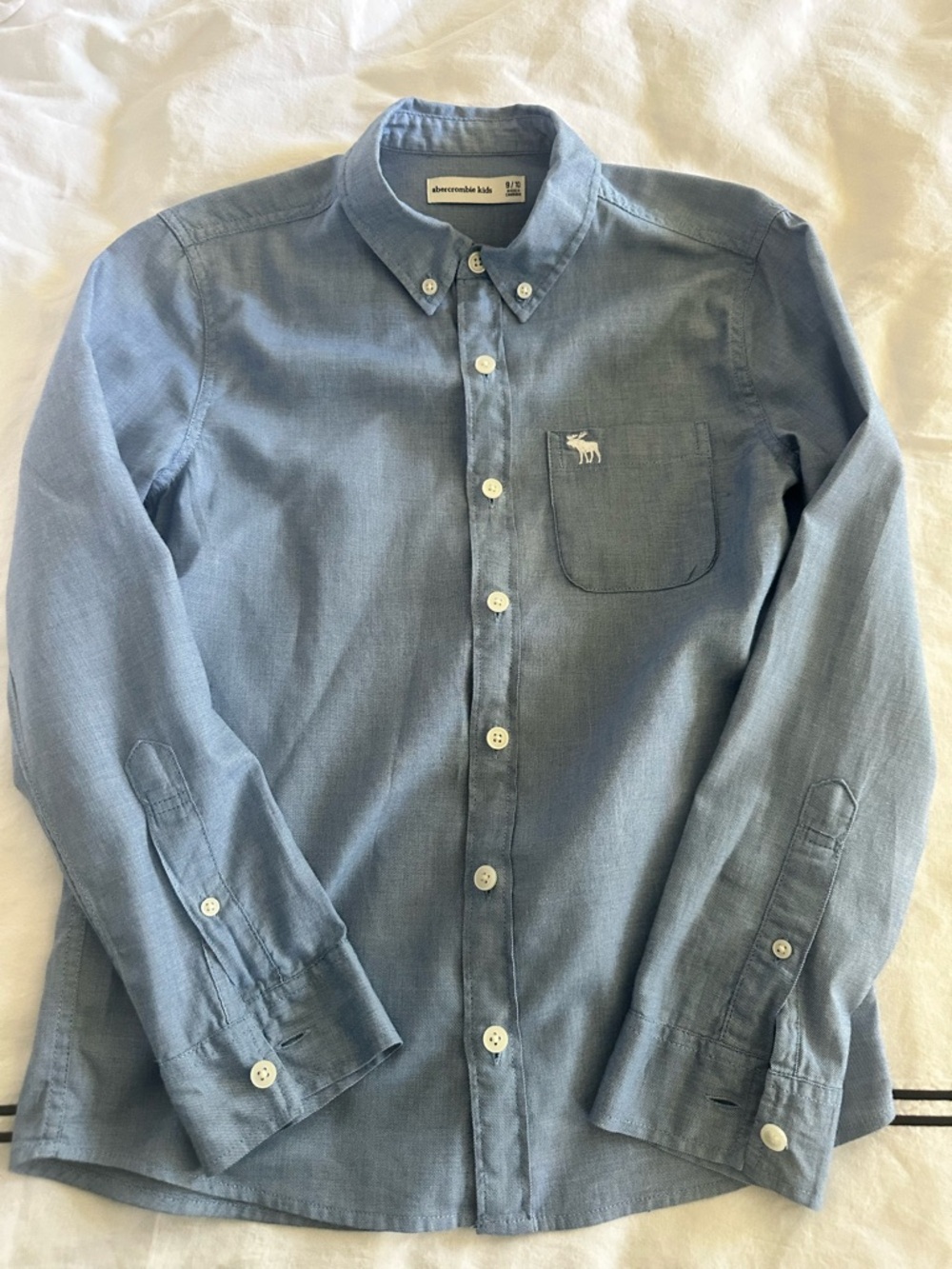 Abercrombie Kids Boys' Light Blue Button-Down Shirt